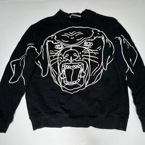 Rare Givenchy Rottweiler Stencil Crewneck Sweater designed by Riccardo Tisci. XL